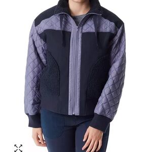 NWT Macy’s Women's Quilted Trim Bomber Jacket Size Small - Fits up to a Large
